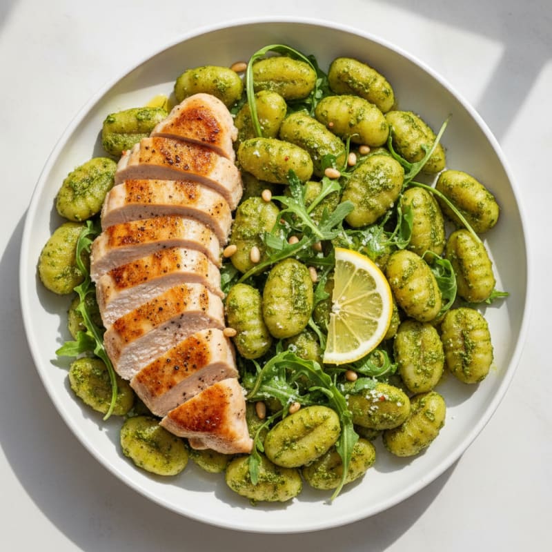 Gnocchi with Arugula Pesto