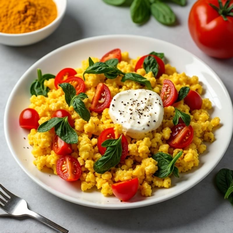 Spiced Masala Scrambled Eggs with Turmeric
