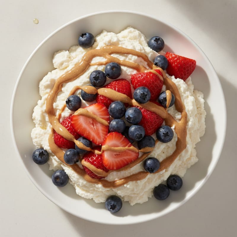 Silky Greek Yogurt Protein Mousse with Berries