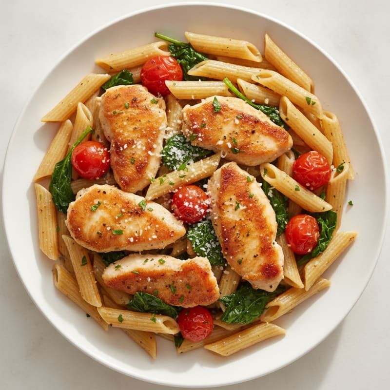 Garlic Herb Chicken Penne Pasta