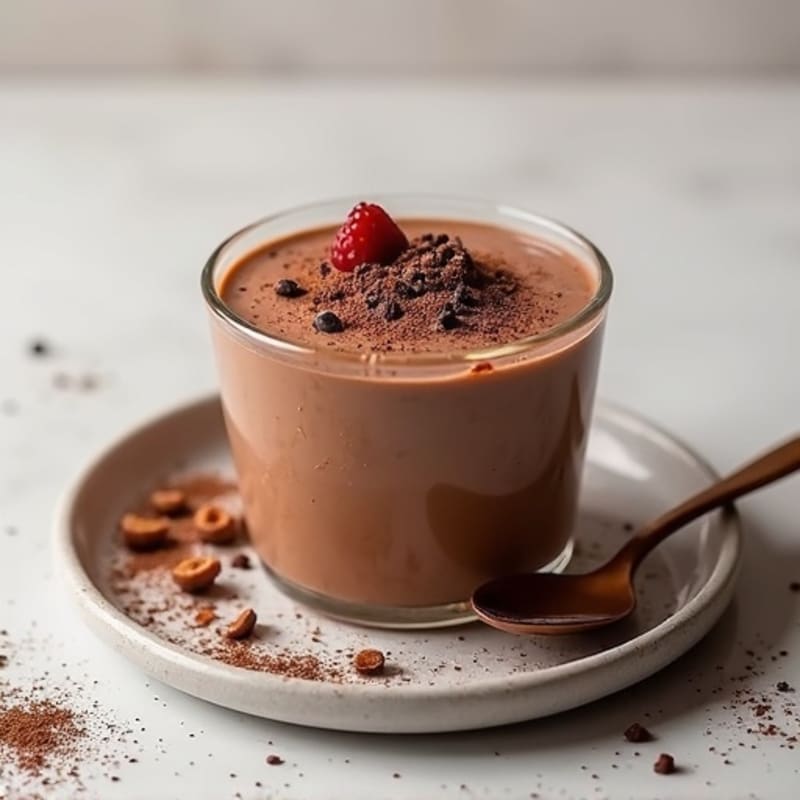 Silky Chocolate Protein Pudding with Greek Yogurt