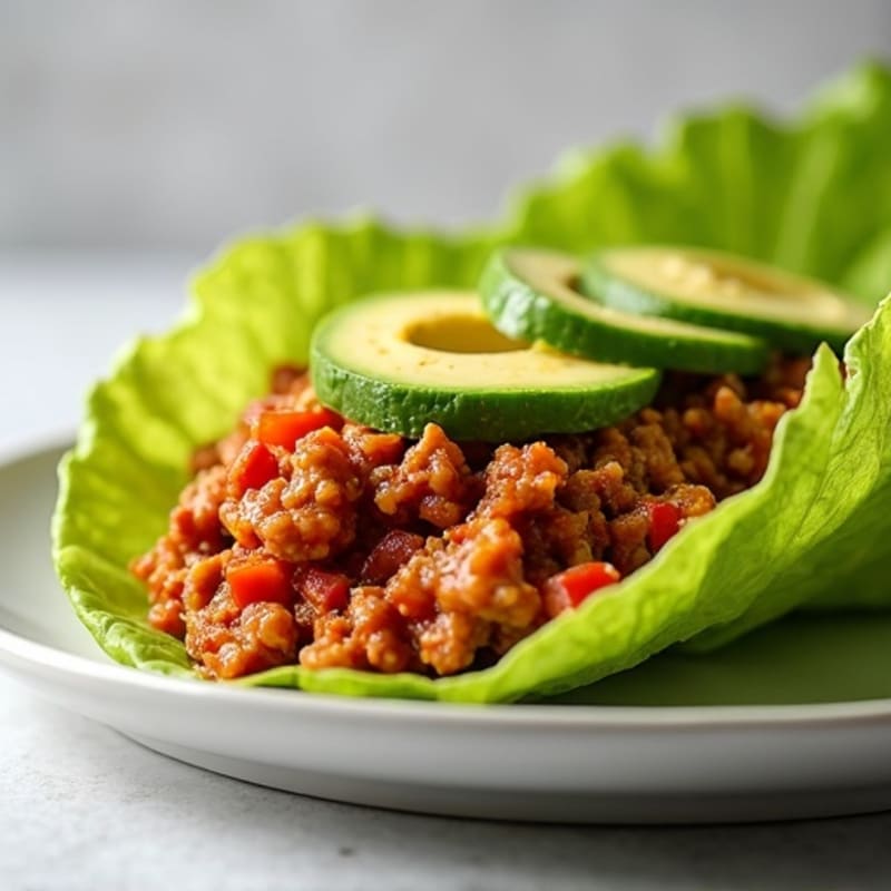 Wholesome Lean Ground Turkey Sloppy Joes with Crunchy Lettuce Wraps