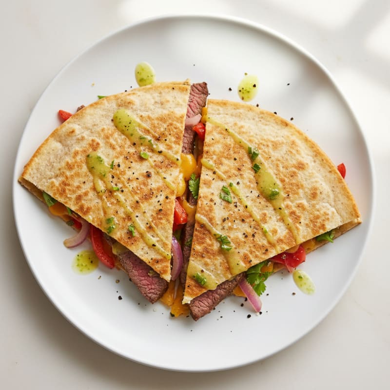 Crispy Chili-Lime Steak Quesadillas