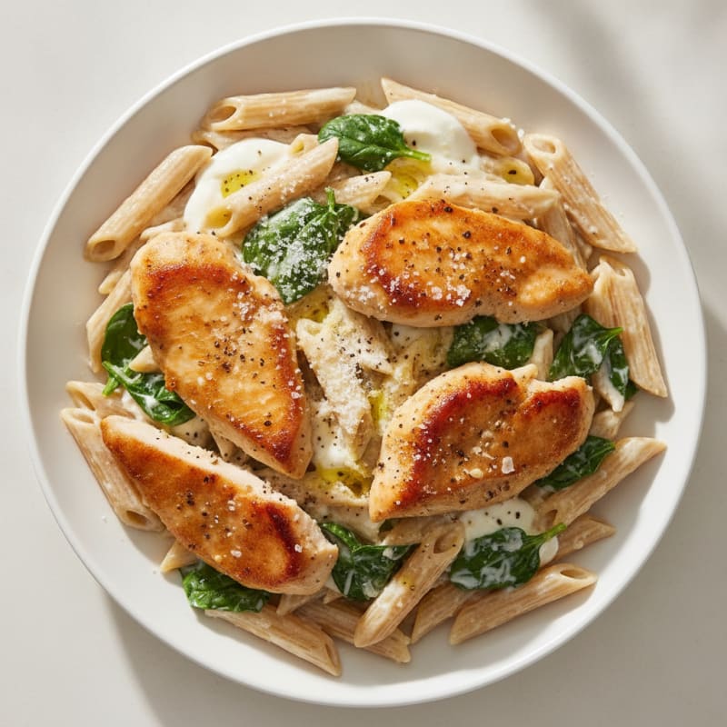 Creamy Garlic Chicken Alfredo Pasta