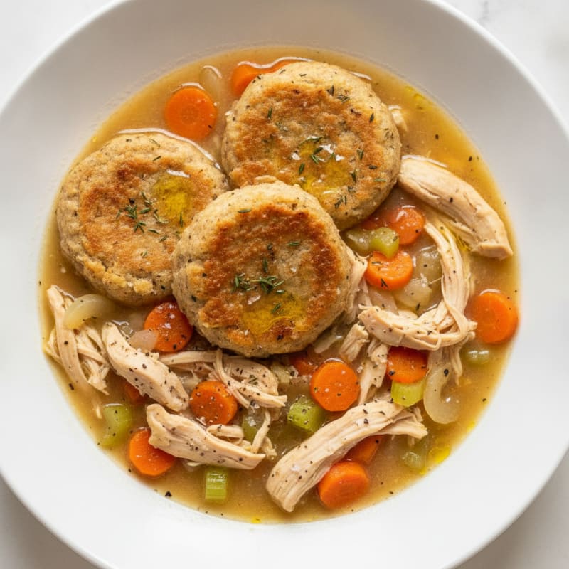 Hearty Chicken and Herb Dumpling Stew