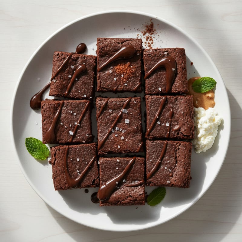 Chocolate Cottage Cheese Protein Brownies