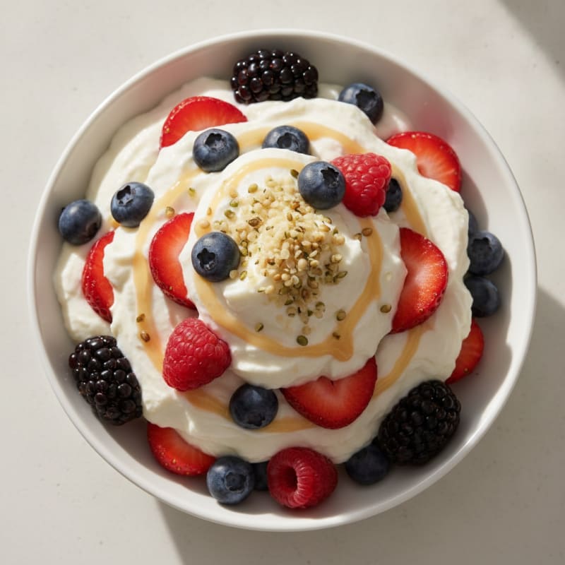 Creamy Greek Yogurt Protein Parfait with Mixed Berries