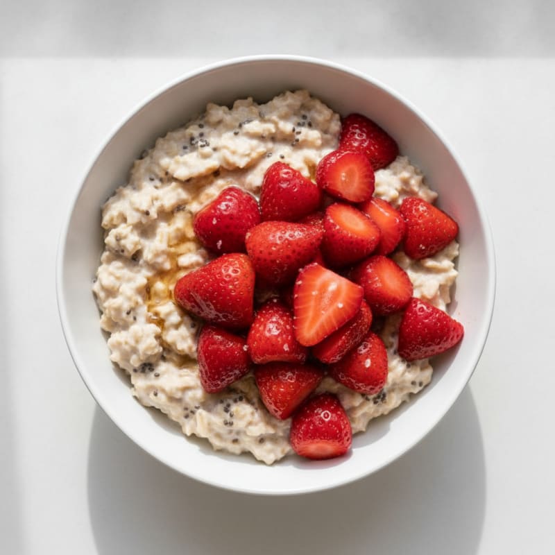 Strawberry Shortcake Overnight Oats