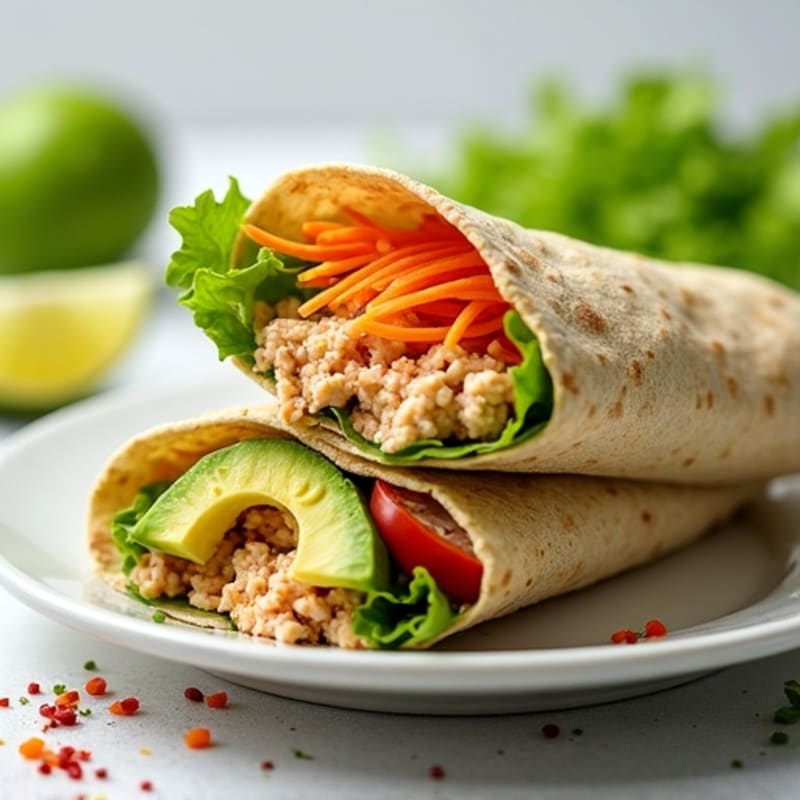 Fresh Spicy Tuna Wraps