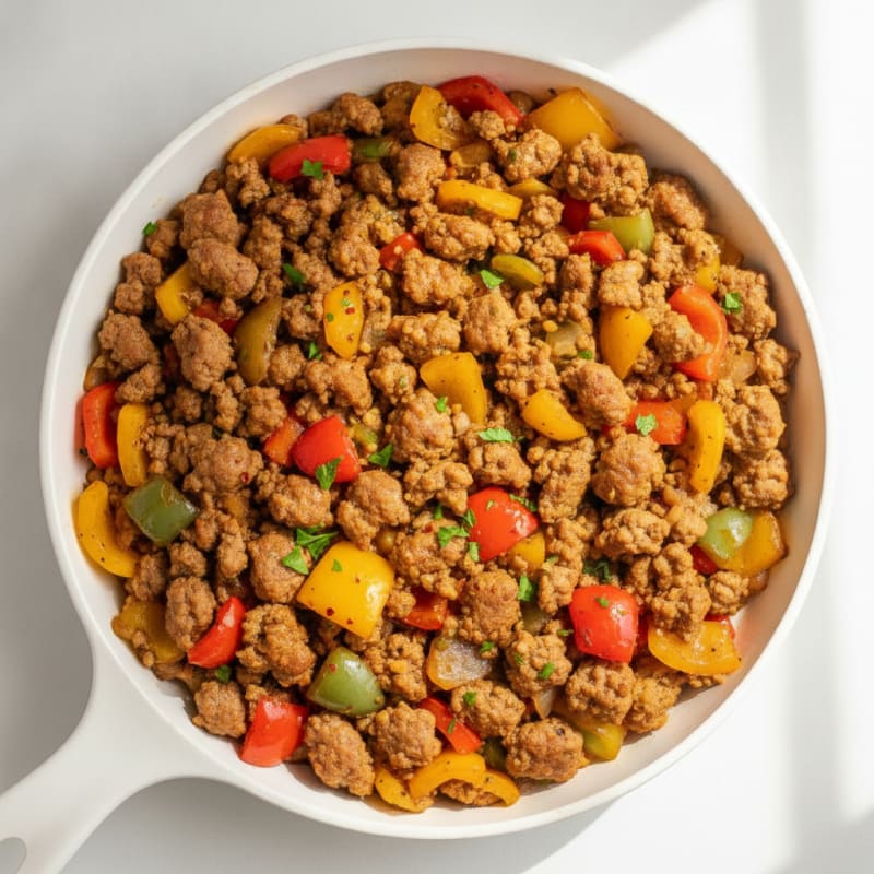 Sausage and Peppers Skillet