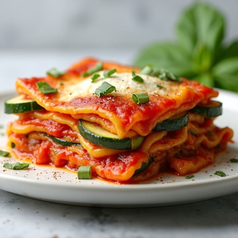 Roasted Vegetable Zucchini Lasagna