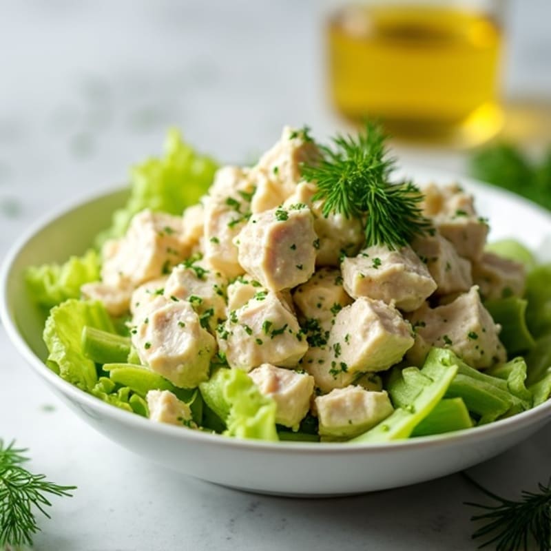 Creamy Tuna Salad with Crisp Celery and Fresh Herbs