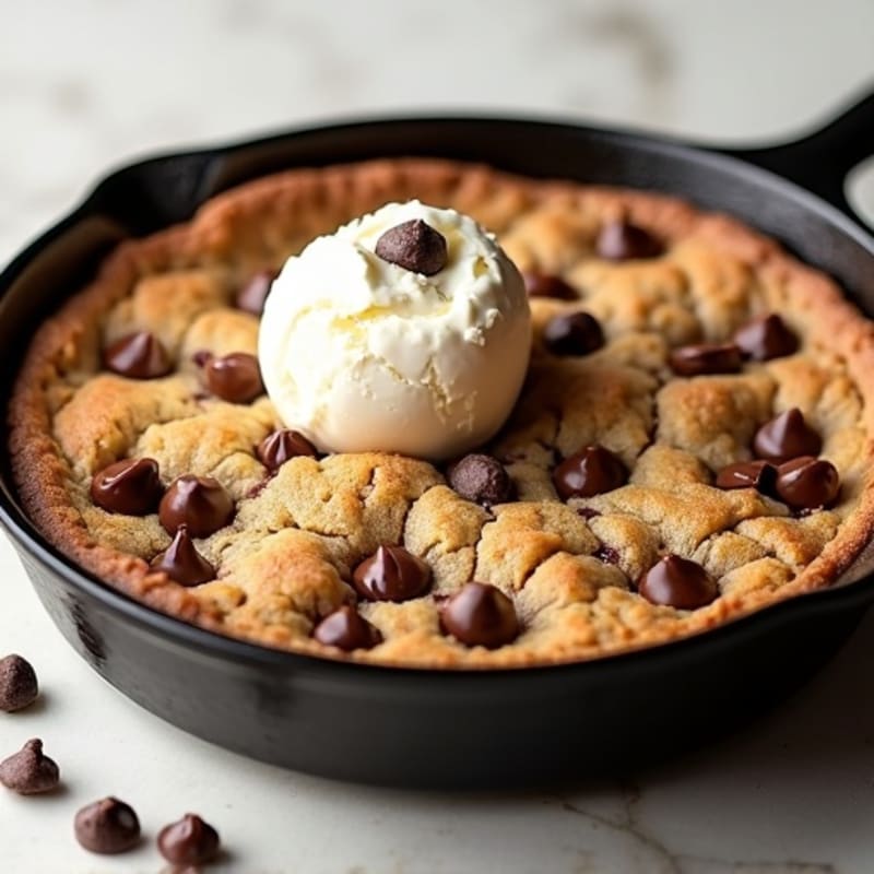 Protein Chocolate Chip Cookie Skillet