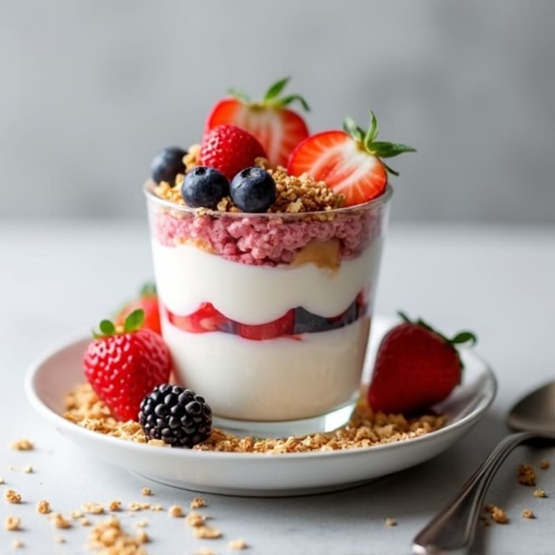 Creamy Greek Yogurt Protein Parfait with Berries