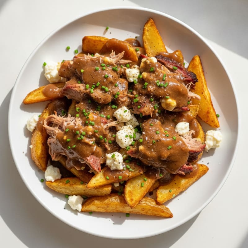 Smoked Pulled Pork Poutine