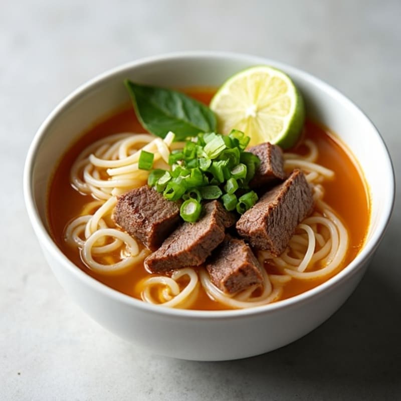 Lemongrass Beef Rice Noodle Soup