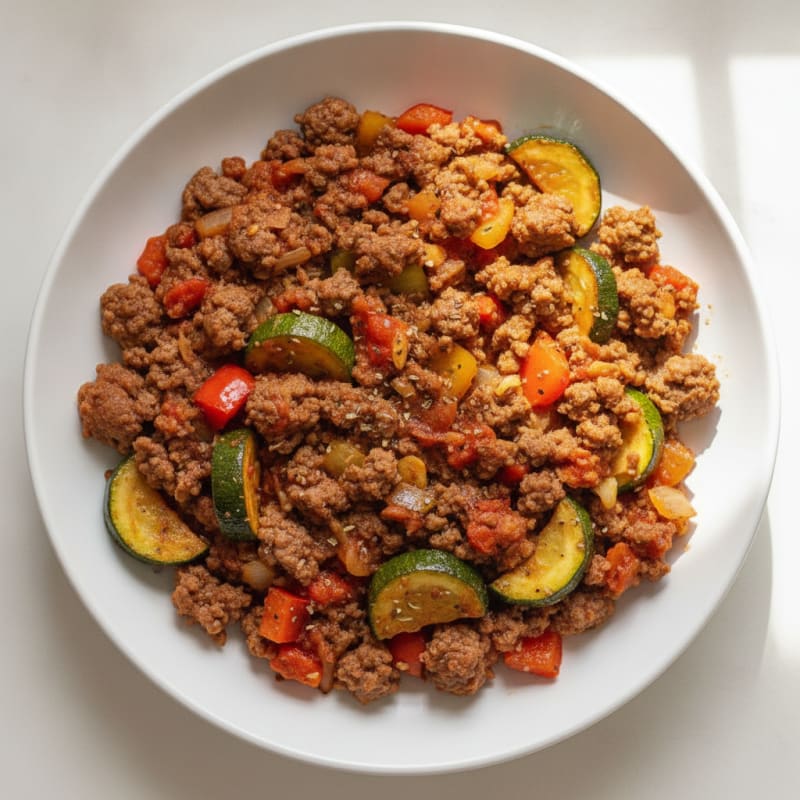 Savory Ground Beef Skillet with Vegetables