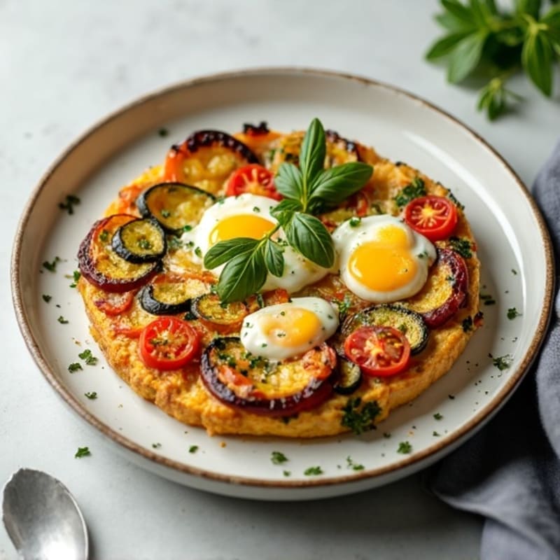Herb-Roasted Vegetable and Goat Cheese Frittata