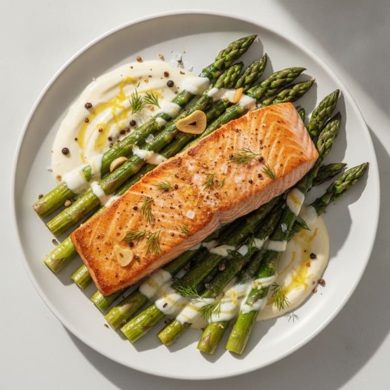 Pan-Seared Atlantic Salmon with Dill