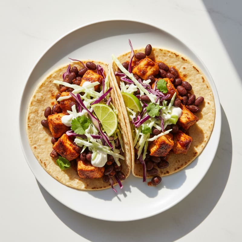 Smoky Chipotle Chicken and Black Bean Tacos