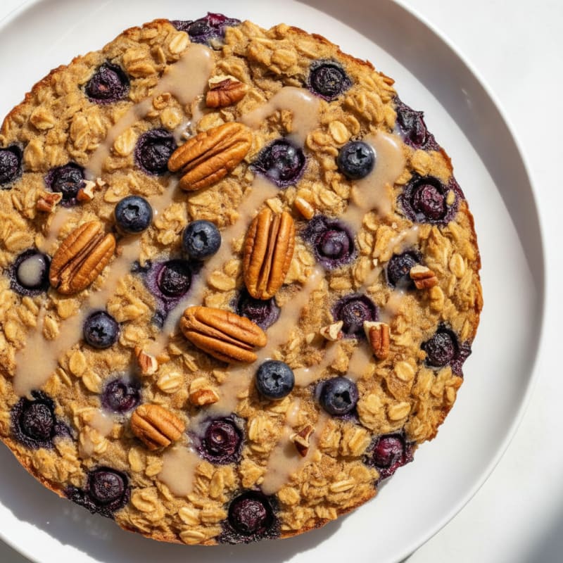 Blueberry Pecan Baked Oatmeal