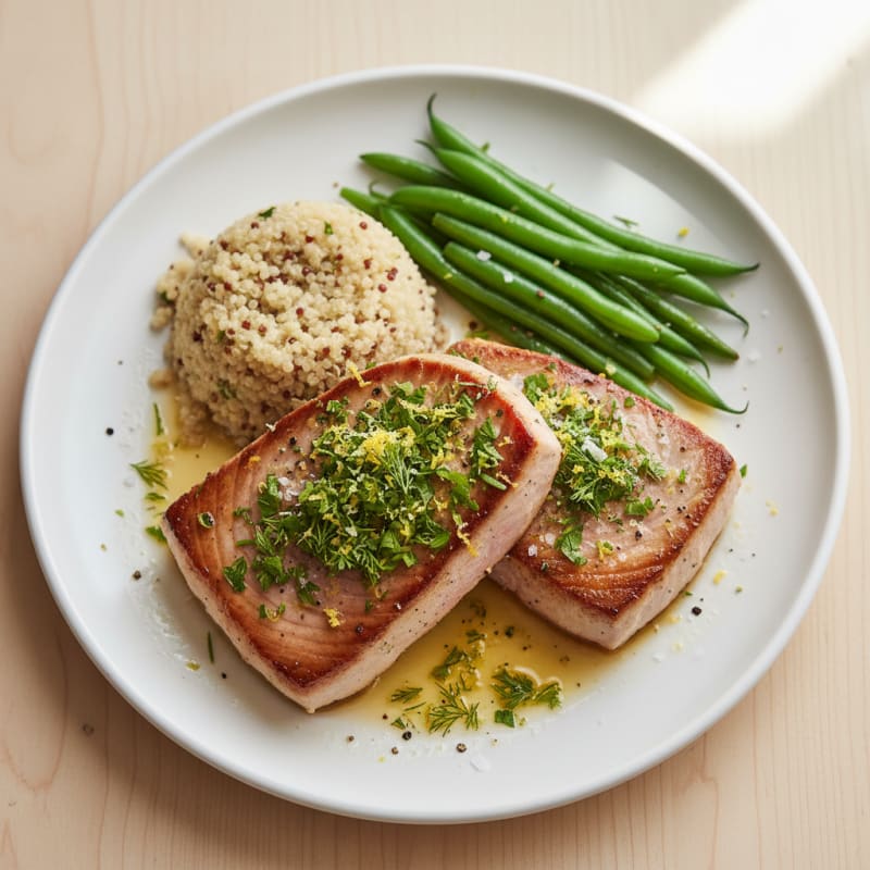 Pan-Seared Zesty Tuna Steaks