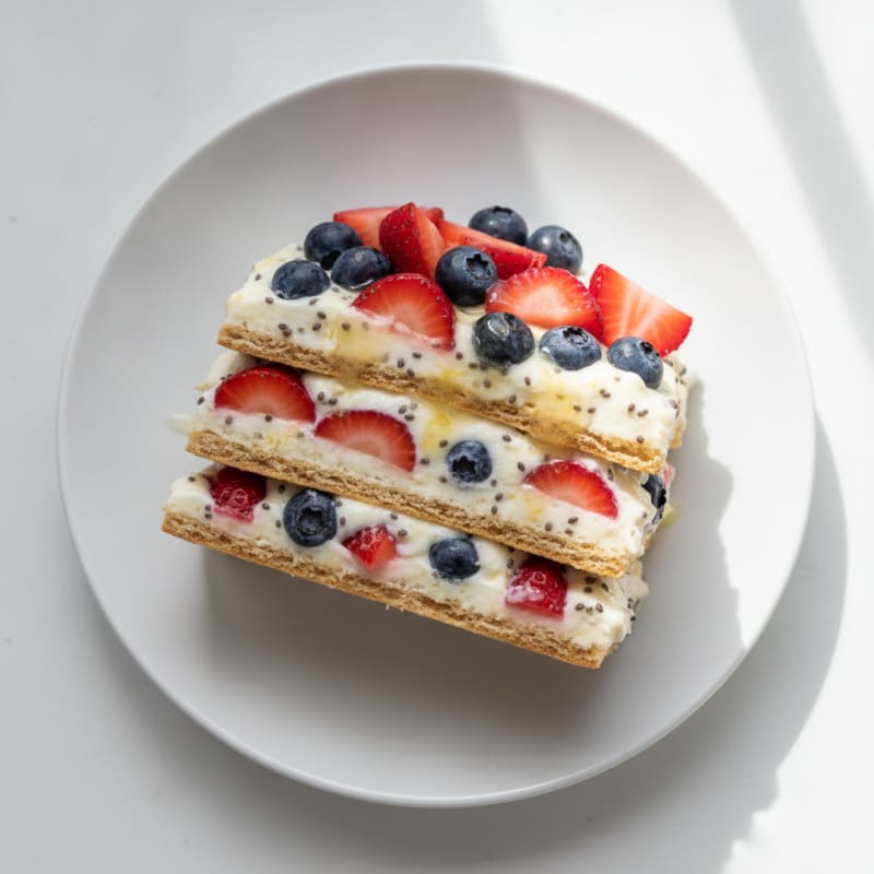 Lemon Berry Icebox Cake