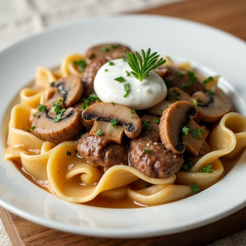 Lean Beef and Mushroom Stroganoff