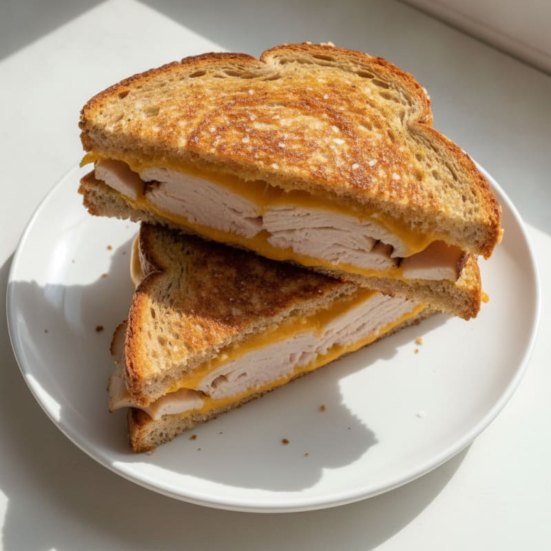 Triple-Decker Grilled Cheese Sandwich