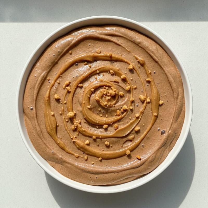 Chocolate Protein Mousse with Silken Tofu and Peanut Butter