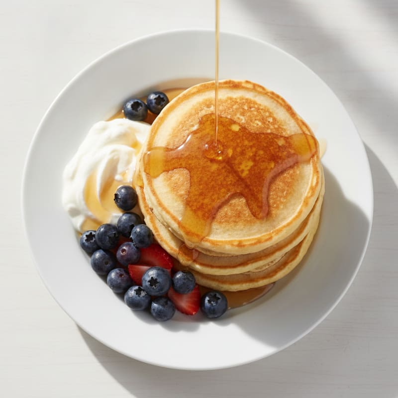 Fluffy Buttermilk-Style Protein Pancakes
