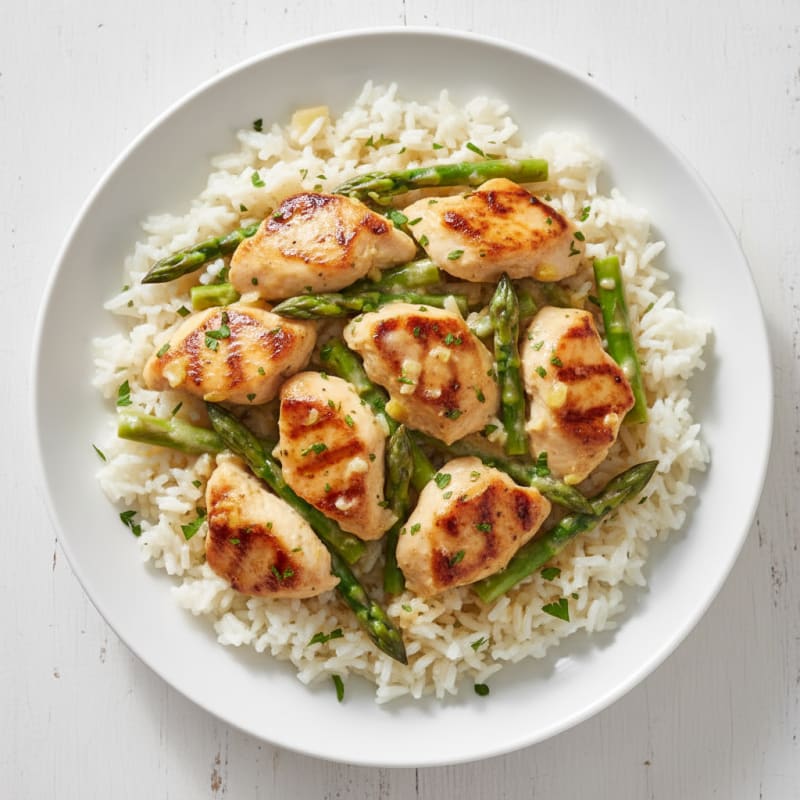 Creamy Lemon Herb Chicken and Rice