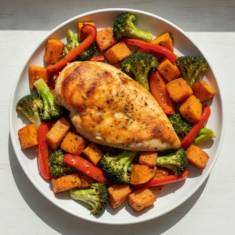 Lemon Herb Roasted Chicken with Vegetables