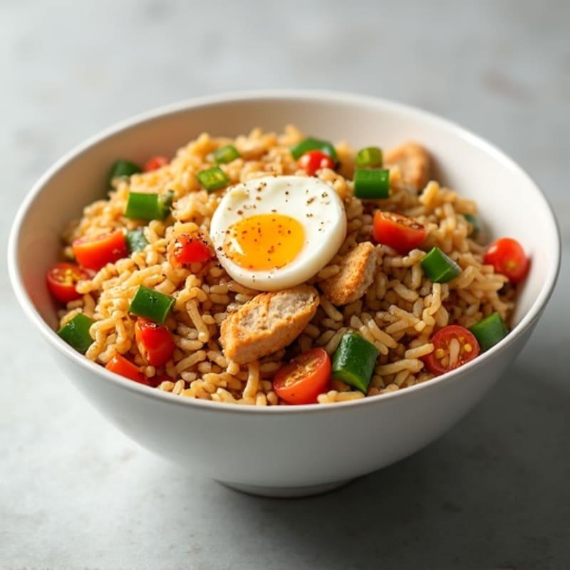 Healthy Chicken and Vegetable Fried Rice