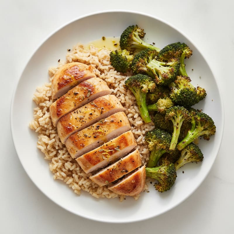 Lemon Herb Chicken with Roasted Broccoli