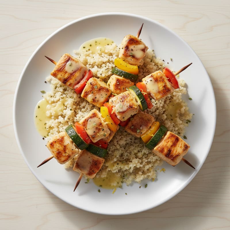 Zesty Lemon-Herb Chicken Skewers