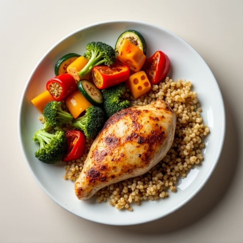 Roasted Chicken with Crispy Roasted Vegetables