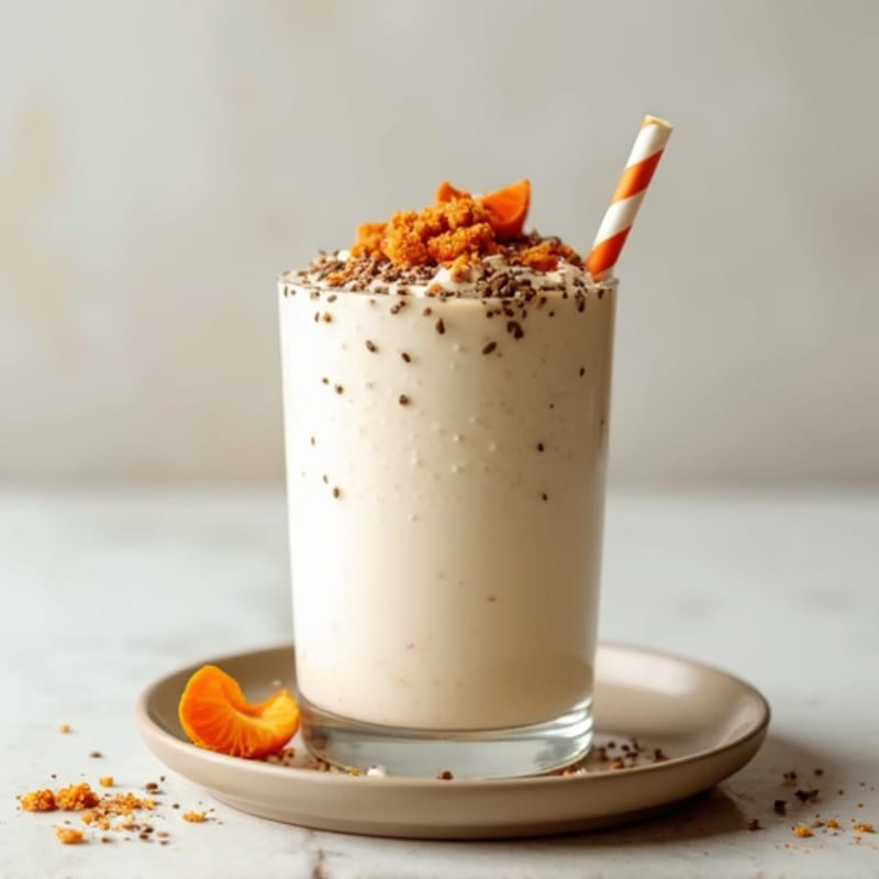 Greek Yogurt Protein Smoothie with Chia Seeds and Pumpkin Seed Butter