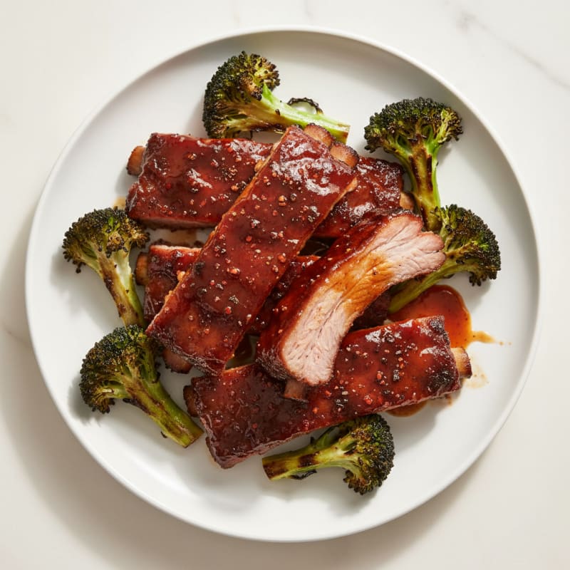 Smoky BBQ Glazed Baby Back Ribs