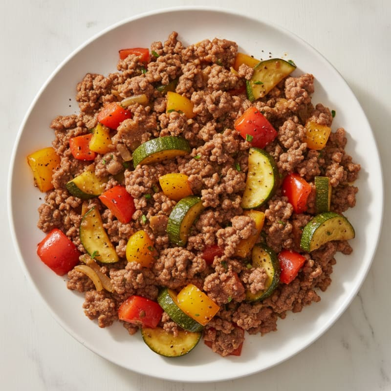 Savory Ground Beef Skillet with Vegetables