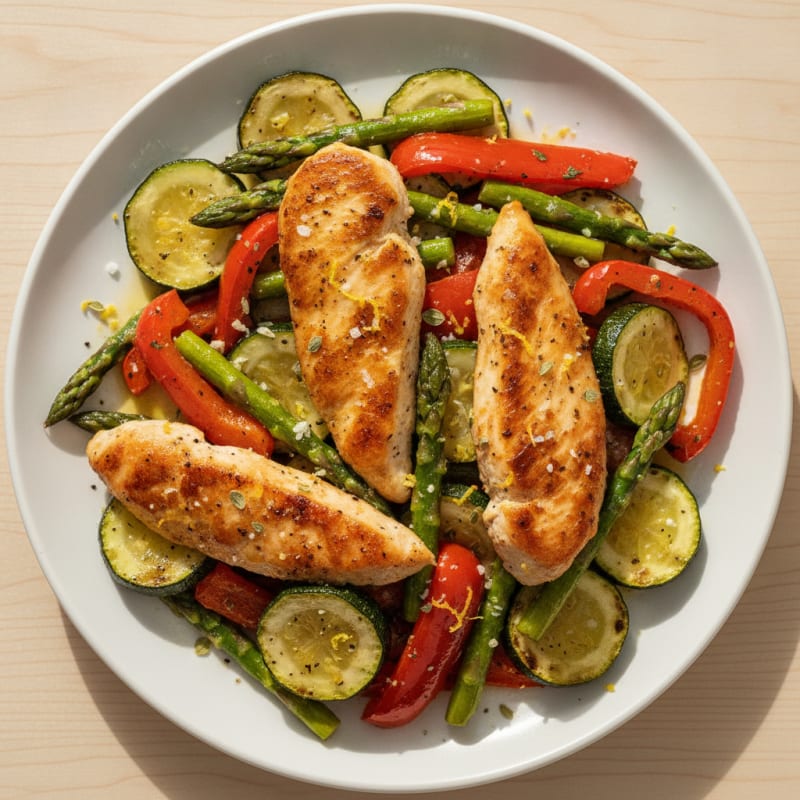 Lemon Herb Chicken and Roasted Vegetables