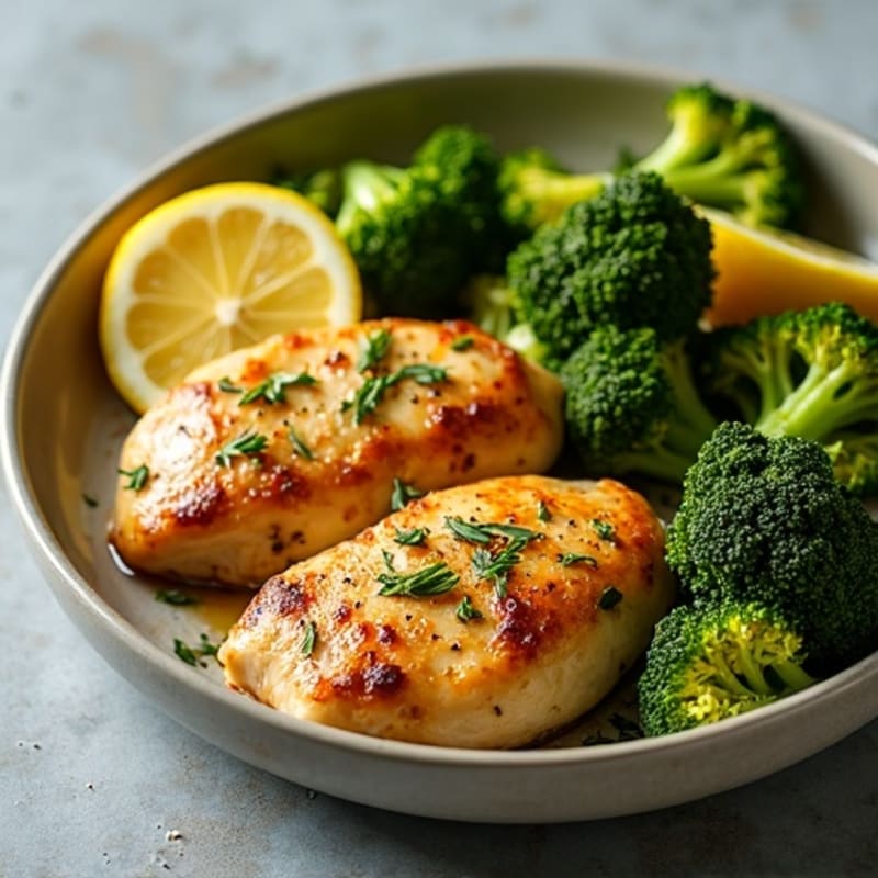 Sheet Pan Lemon Garlic Chicken with Crispy Roasted Broccoli
