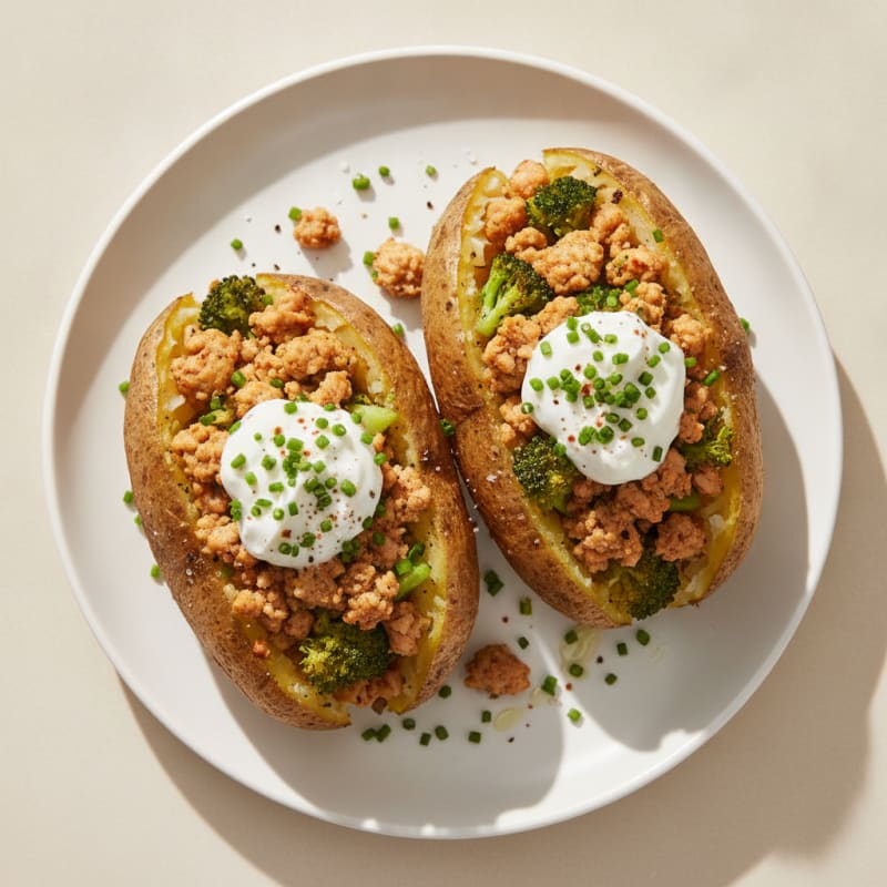 Loaded Baked Potatoes with Chives