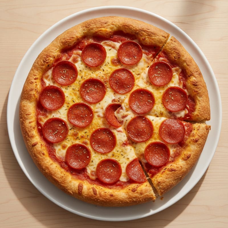 Stuffed Crust Pepperoni Pizza