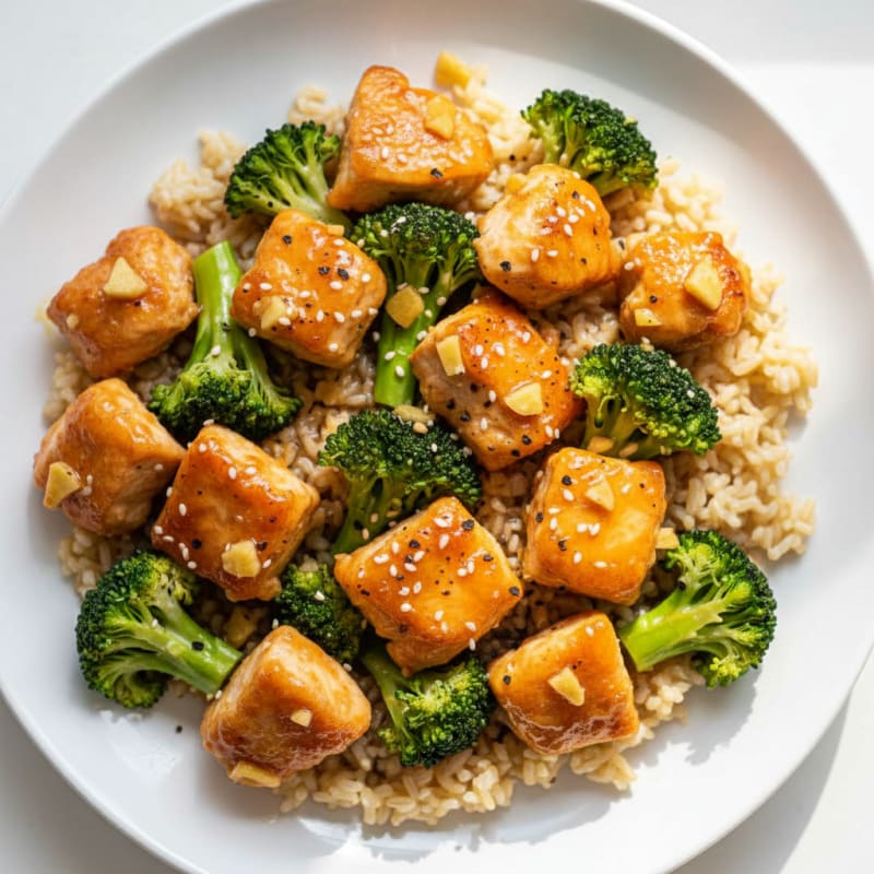 Baked Orange Chicken and Broccoli
