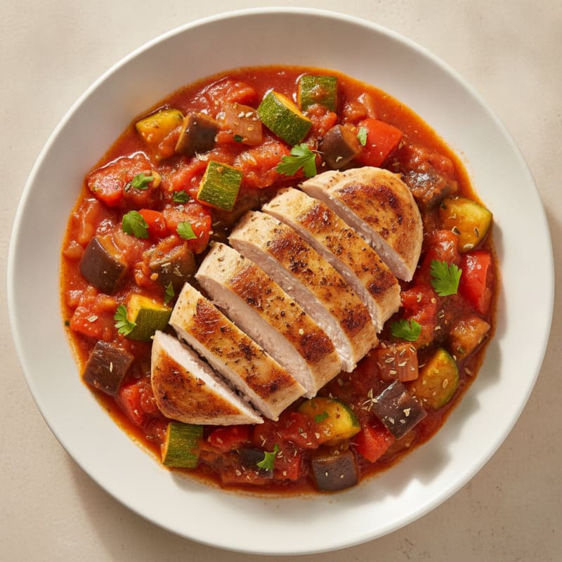 Roasted Vegetable Ratatouille with Fresh Herbs