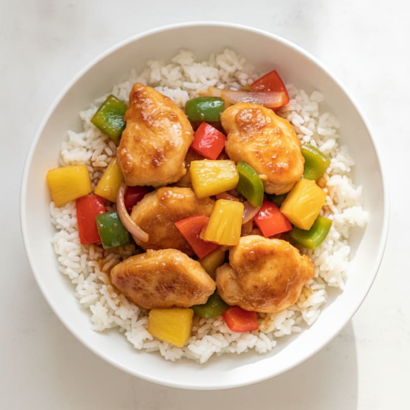 Sweet and Sour Chicken with Pineapple