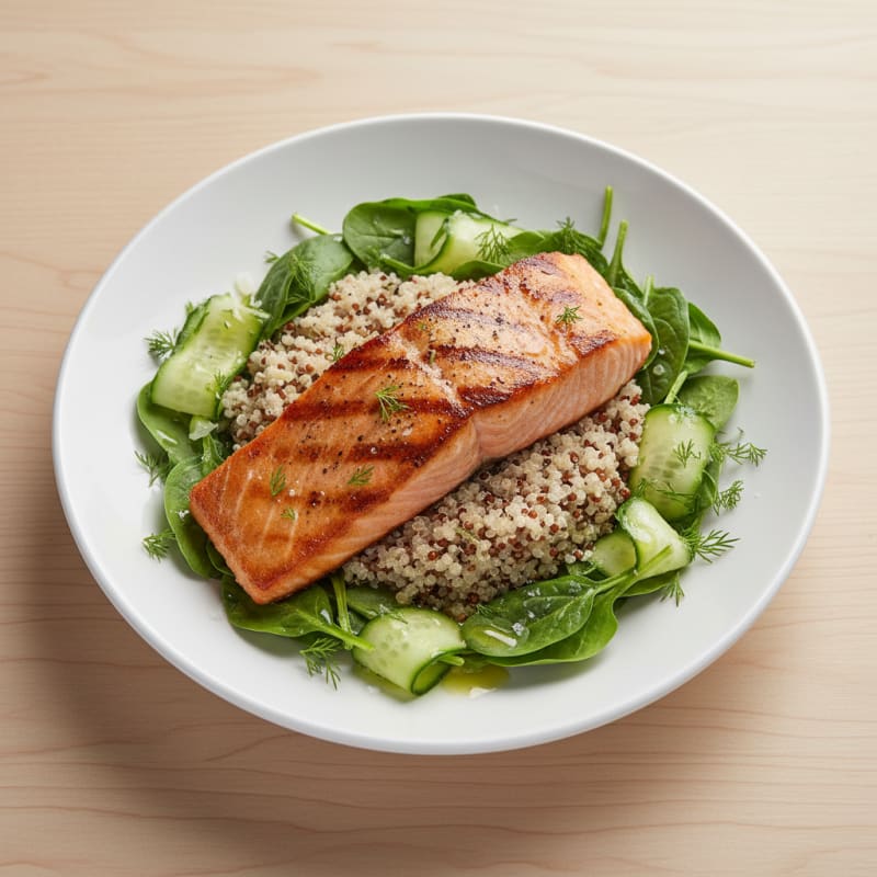 Pan-Seared Salmon and Quinoa Bowl