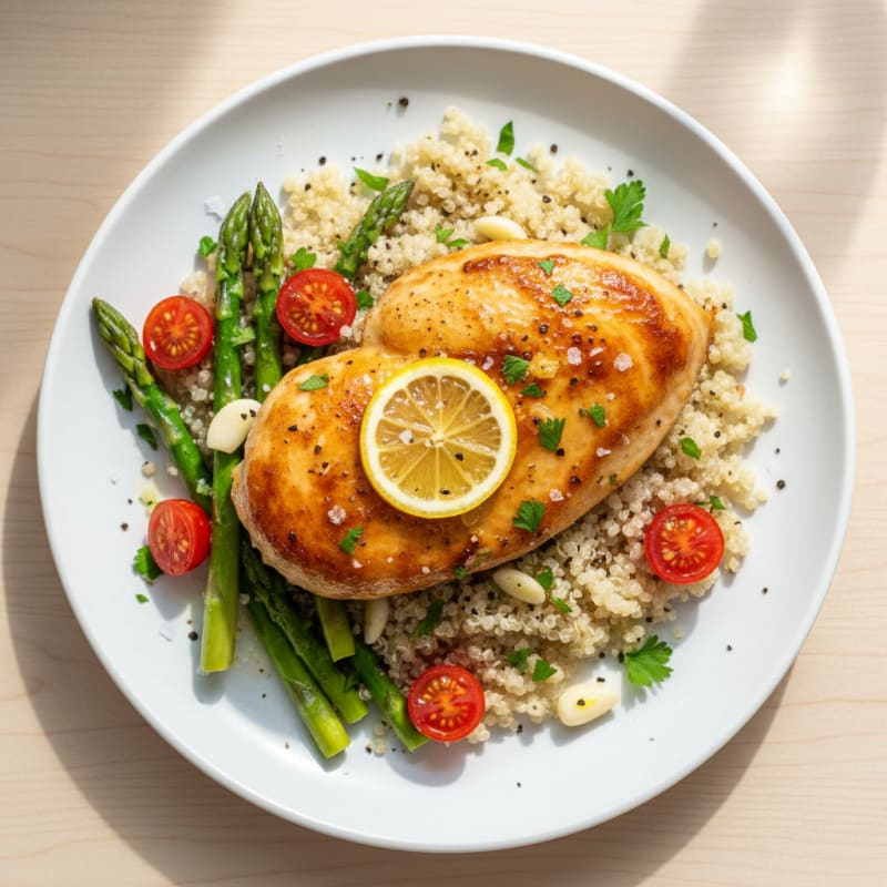 Golden Pan-Seared Chicken with Zesty Lemon