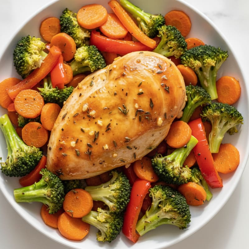 Garlic Herb Roasted Chicken with Vegetables